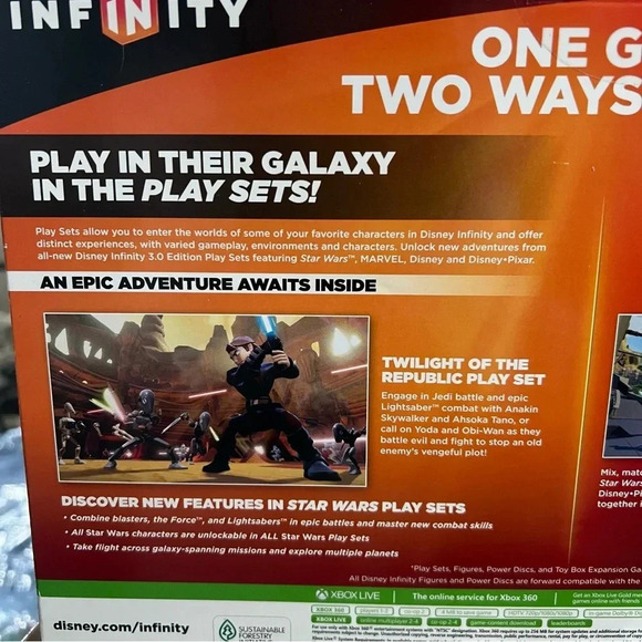 XBOX 360 Disney Infinity STAR WARS Video Game Starter Pack 3.0 Edition NEW - Picture 8 of 12